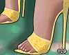Y-Lace Pumps Yellow