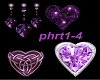 particle heart purple