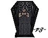 Goth Rose Curtain Coffin
