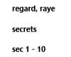 regard,RAYE - secrets