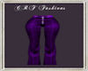 CRF* Purple Suede Pants