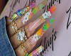 QueenCee-Rainbow nails