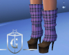 Purple Sweater Boots