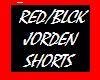 Red/Blck jorden shorts
