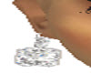 diamond earring bangle
