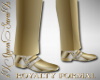 Gold/White Wedding Shoes