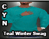 Teal Winter Swag