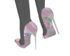 *Pink G Holo Heels
