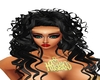 black curly hair