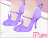 p. purple bunny heels