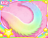 . rainbow puppy tail