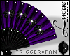 Purple Black Fan