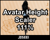 Avatar Height Scale 111%
