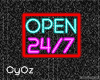 [0z] Neon Open 24 Sign!