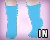 in. Light Blue Socks