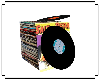 90's Vinyl Records Stack