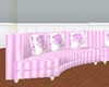 Pink Semicircle Couch