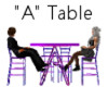 "A" Club Table for 4