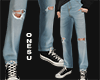 ONE-SU worn out jeans