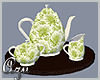Vintage Green Tea Set