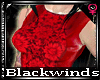 BW| Red Floral Leather