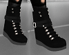 HN/Black Leather Boots
