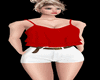 !   RED & WHITE OUTFIT