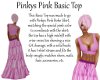Pinkys Pink Basic Top