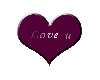 Love heart sticker
