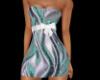 Aqua Swirl Mini Dress