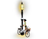 Lamp Post Kiss Bike