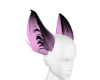 Pink and black ears
