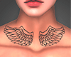 Neck Tattoo Wings