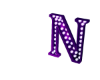 Anim Purple Letter N