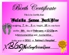 [B69]Malaika's BirthCert