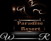 LWR}Paradise:Resort Sign