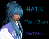 Hair - TEAL BLUE - F