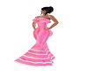 bright pink gown