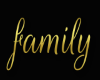 Gold Family Sign