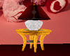 Red Crystal Gold Lamp