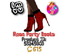 Rose Party Boots