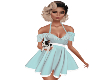 [A.M]Ruffle Dress SkyBlu