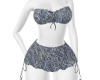 Lace Denim Set