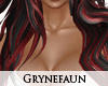 A red black long hair