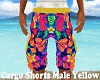 Cargo Shorts Male Yellow