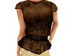 TF* Belted Lace Top brn
