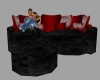 [SS] Blk/rd lovers couch