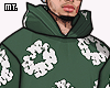 🔥. Tears Green Hoodie