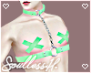 Green Pasties Harness