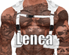 White harness with tatto